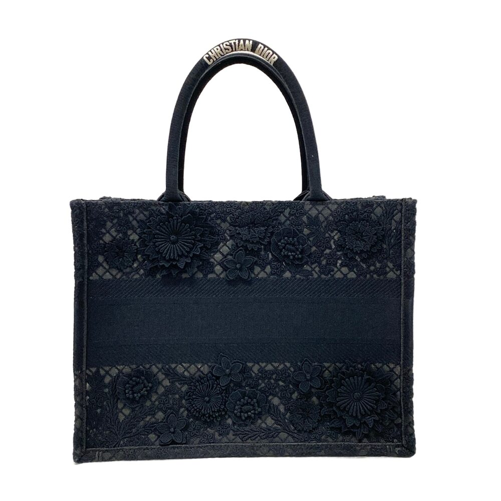 Christian Dior Book Tote Medium Bag / Old Small Tote Bag M1296ZEAX_M911 Black - Picture 3 of 15